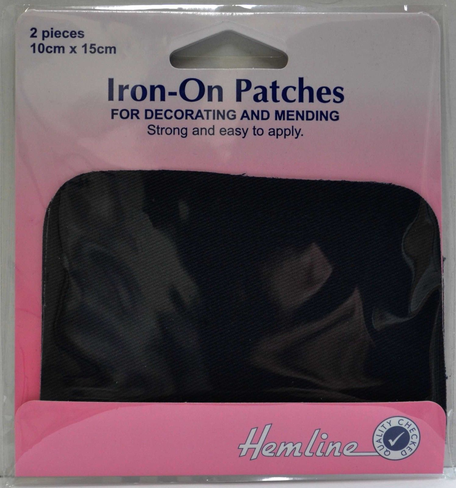 Hemline Iron-On Mending Patches Cotton Drill 2 Pieces 10cm x 15cm Strong & Easy - Foto 12 di 13