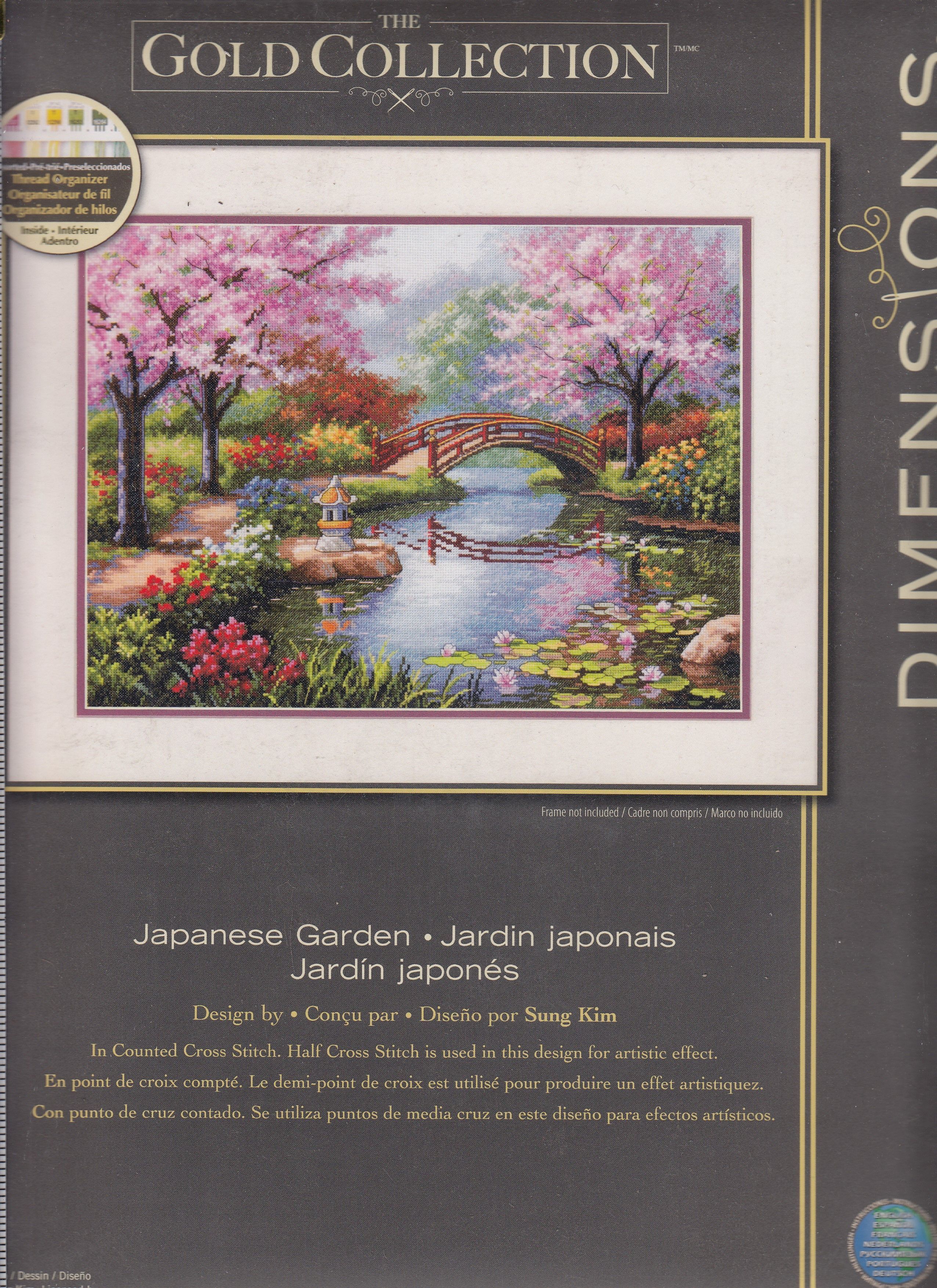 Dimensions Gold Collection Japanese Garden Counted Cross Stitch Kit-16X12 16 Count 