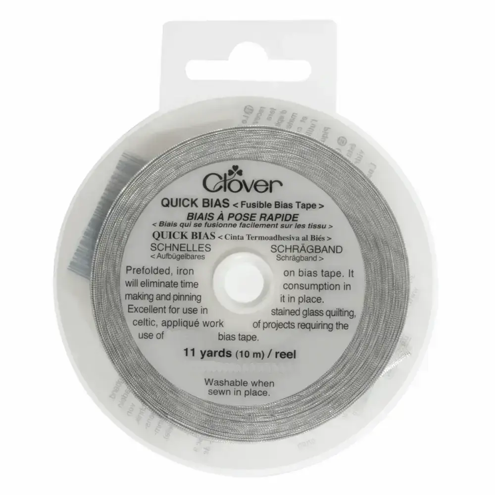 Clover Quick Bias Tape 4mm or 6mm 10 Metre Roll, Fusible Bias Tape - Picture 7 of 7
