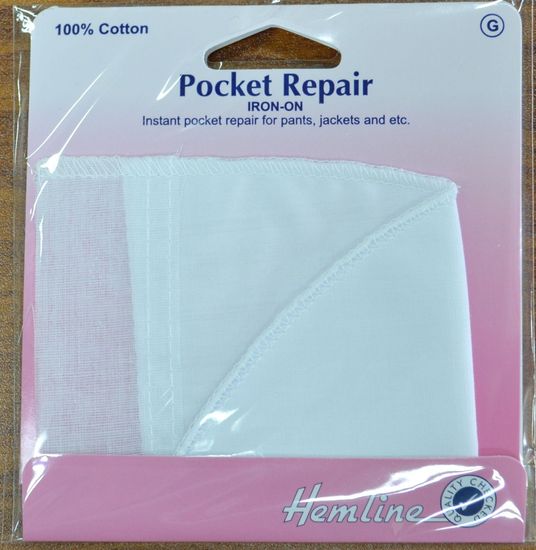  Iron On Pocket Repair Sew In Pocket Repair Trouser Pocket  Lining 100% Poly Cotton Patches (Iron On)