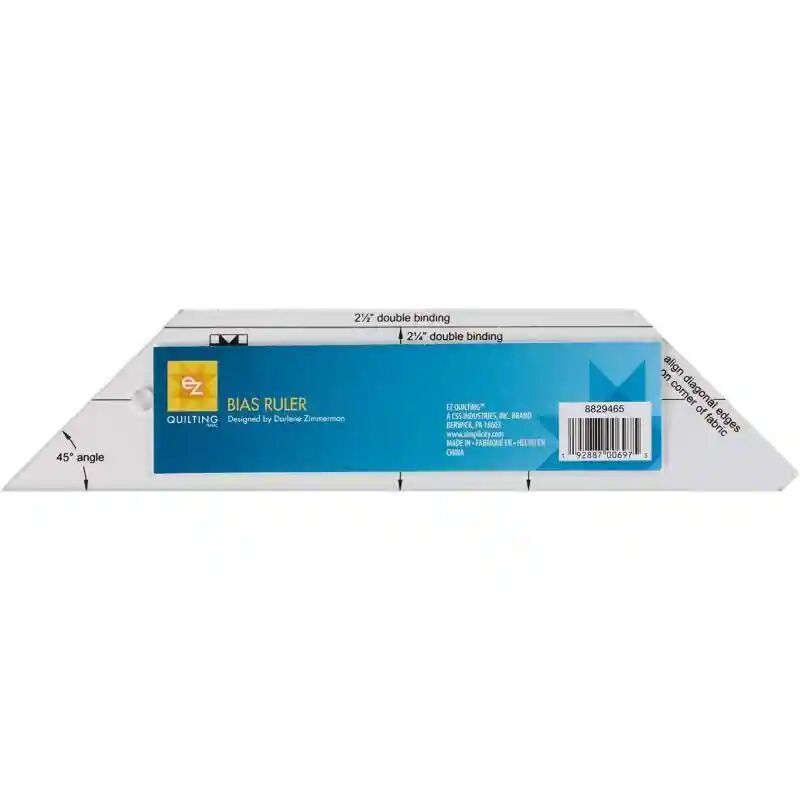 LeSummit Clear View Quilt Bias Ruler – 45 Degree Angle, 5x20cm – Perfect For Quilting