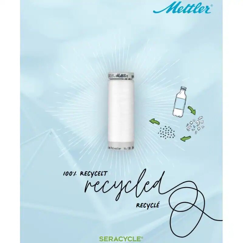 Recycled Polyester Thread Mettler Seracycle 200m 100% Recycled Polyester Thread