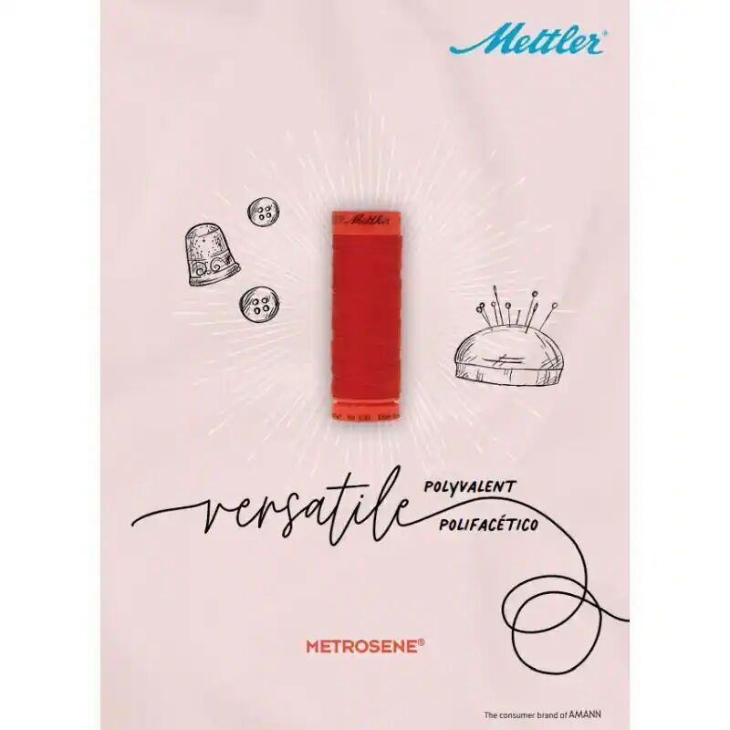 Metrosene Powder Mettler Metrosene 100, 1000m Corespun Polyester Thread