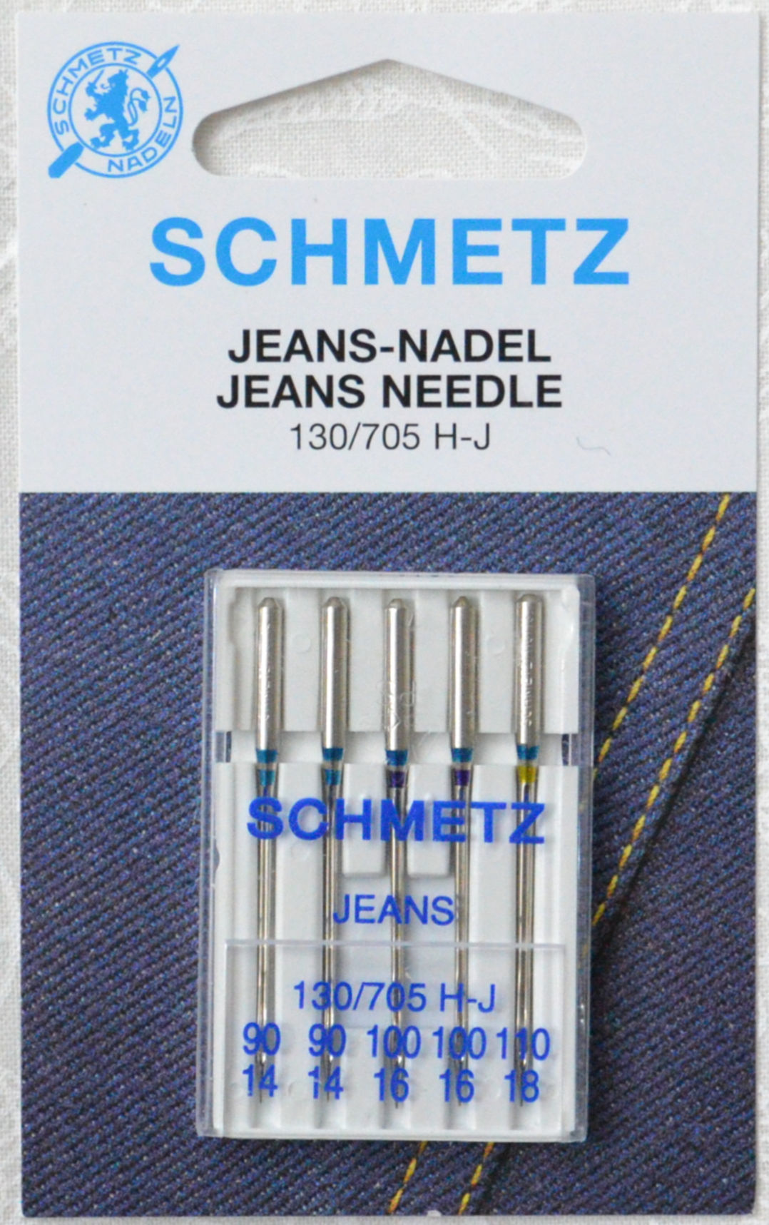 50 Schmetz Universal Sewing Machine Needles - Assorted Sizes - Box of 5  Cards