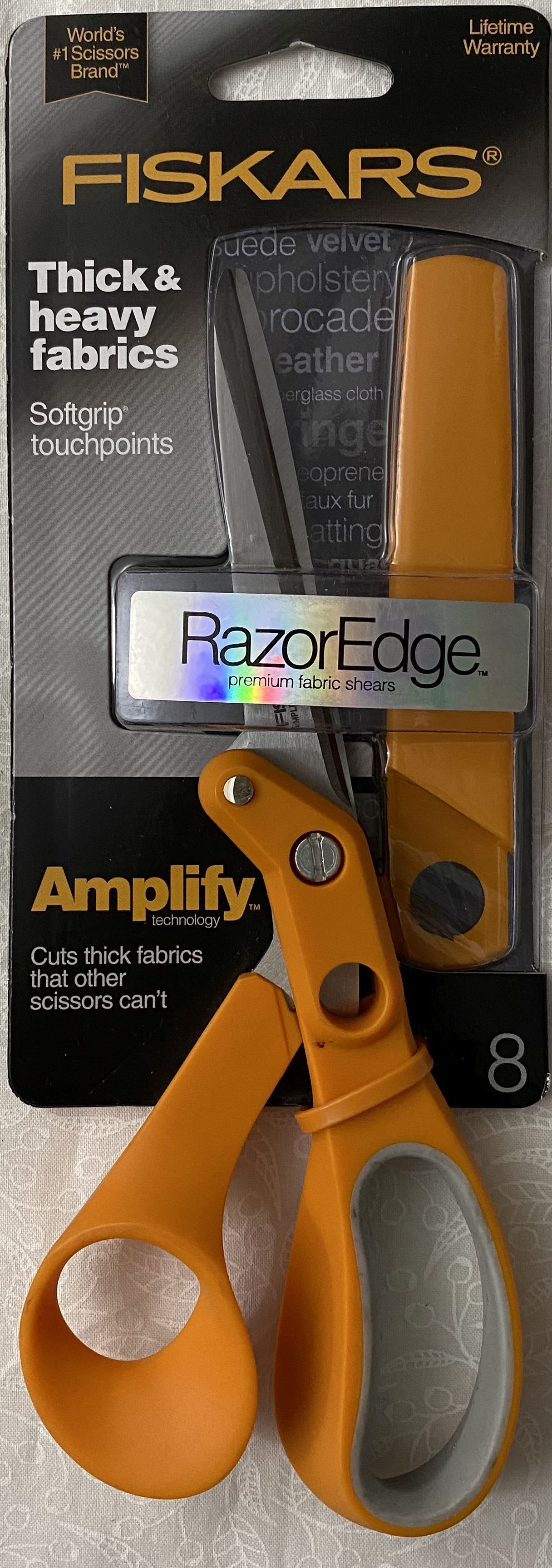 Fiskars 8 Amplify RazorEdge Fabric Shears