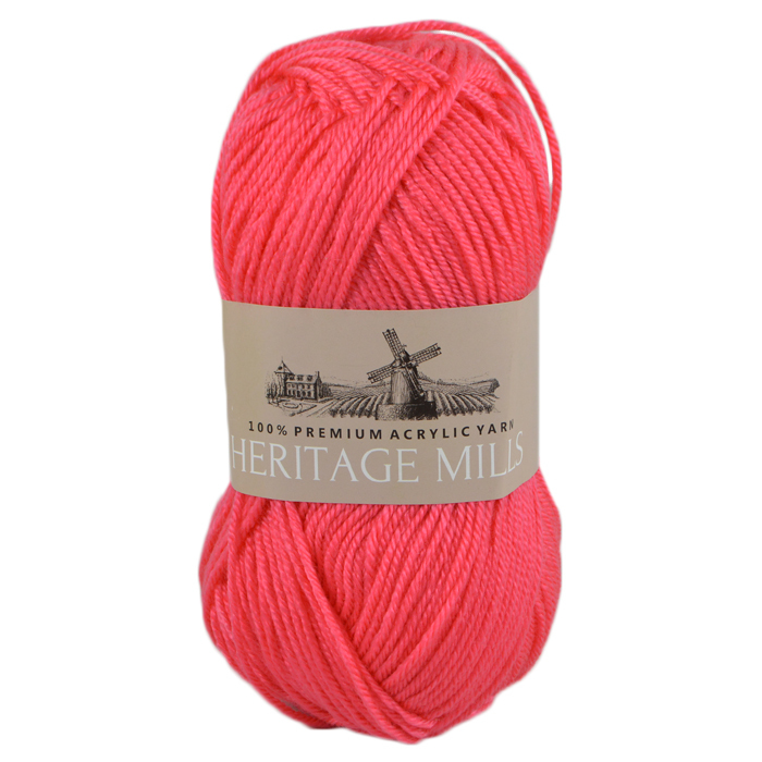 100g Ball Heritage Mills Supersoft Acrylic Knitting Yarn 8ply BABY PINK