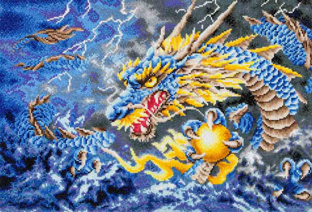 Diamond Dotz Embroidery Facet Art Kit, Advanced Mythical Dragon