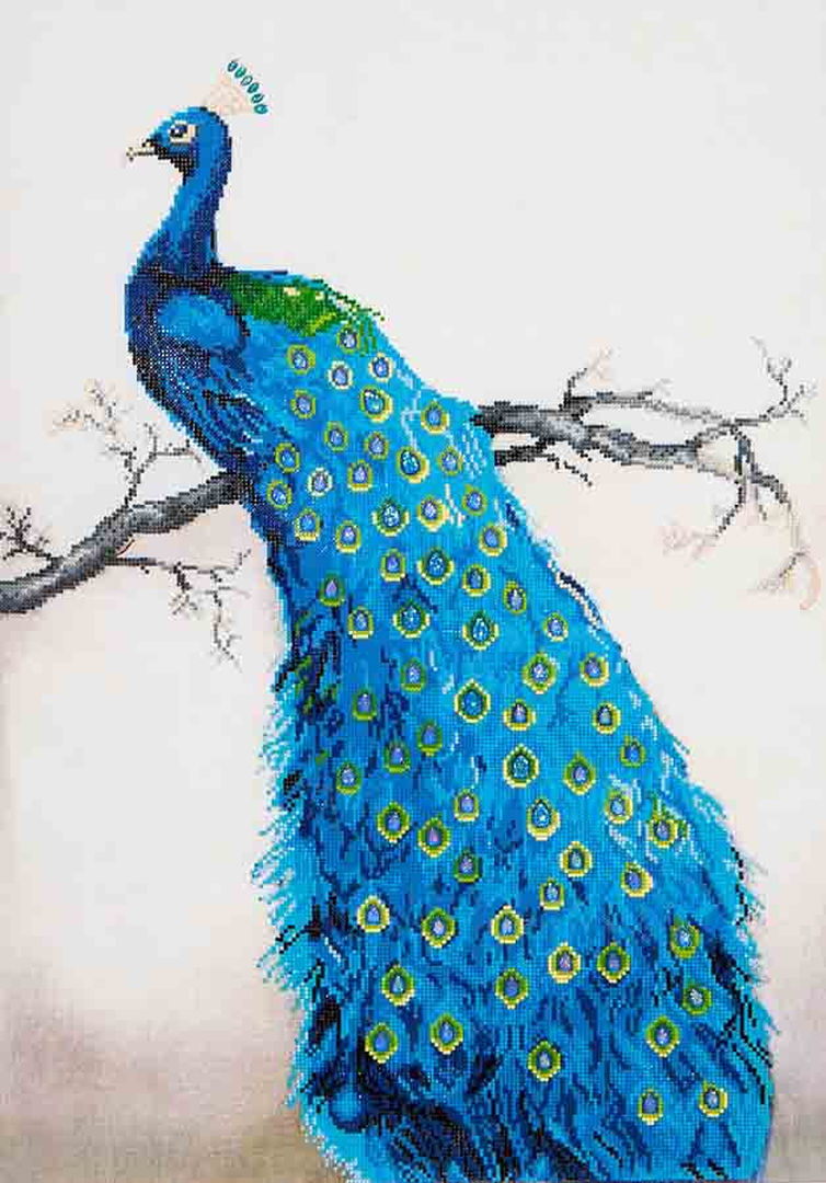 Diamond Dotz Embroidery Facet Art Kit Advanced Blue Peacock