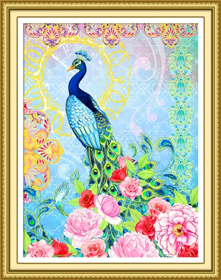 5D Diamond Painting Classic Peacock Kit