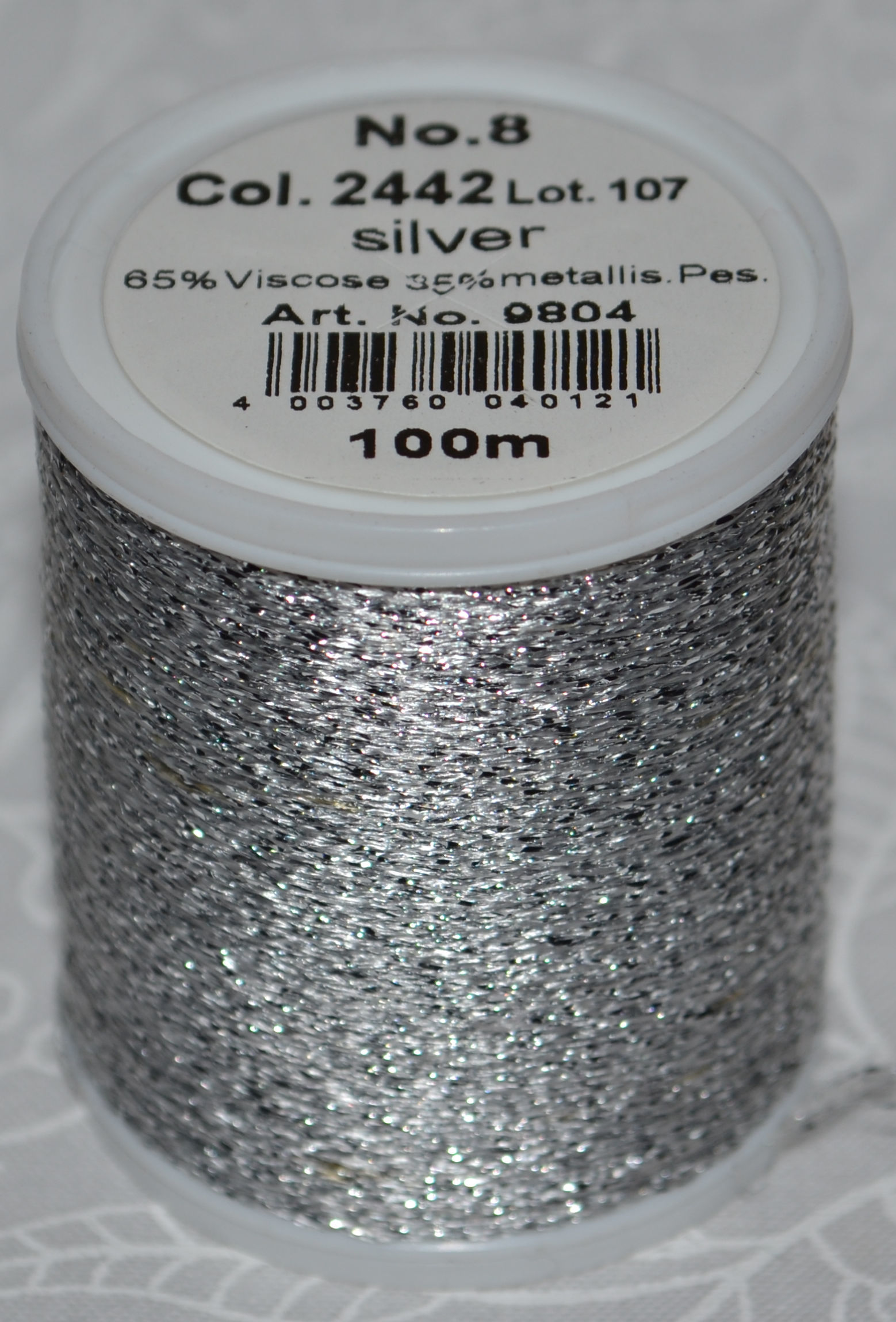 Madeira Reflective Embroidery Thread - Silver — AllStitch