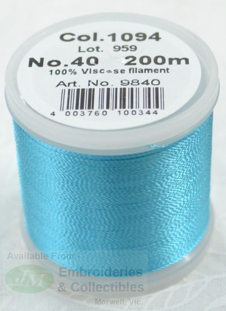 Madeira Rayon 40, Machine Embroidery Thread, 220 Yards, 9840-1132