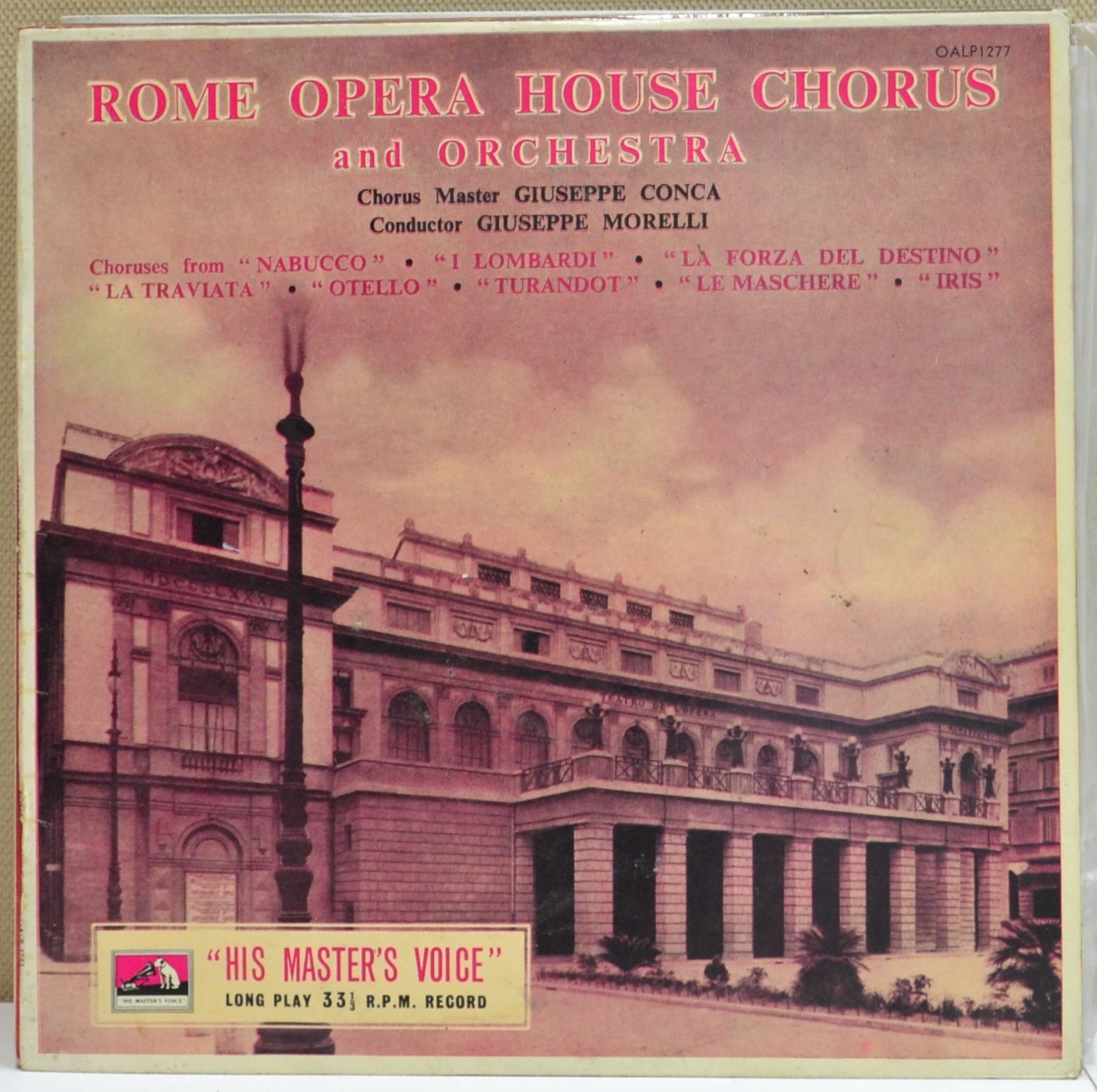 Rome Opera House Chorus & Orchestra, Italian Operatic Choruses, LP