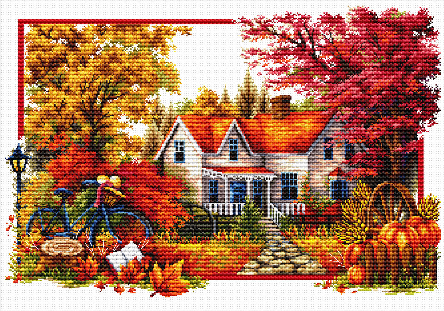 thumbnail image 2 of Mill Hill Sandy Claws 2025 Winter Cross Stitch Kit - Buttons & Beads Holiday Design With Complete Supplies 2 of 14
