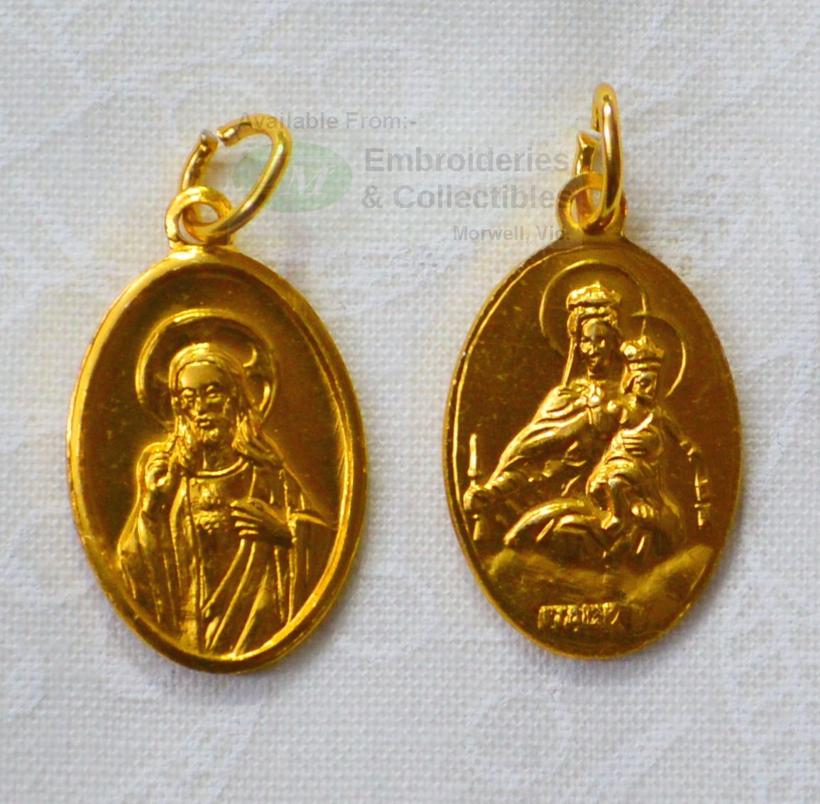 Escapulario PRETTYROSARY Gold Scapular Necklace Catholic - India | Ubuy
