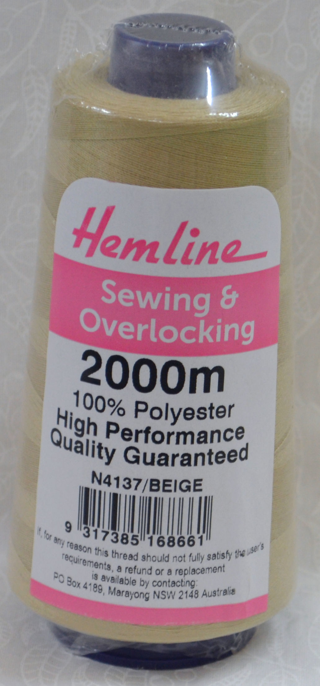 QA (Hemline) 2000m Overlocker Thread, Sewing Thread, Per Cone, Select Colour - Imagen 2 de 35