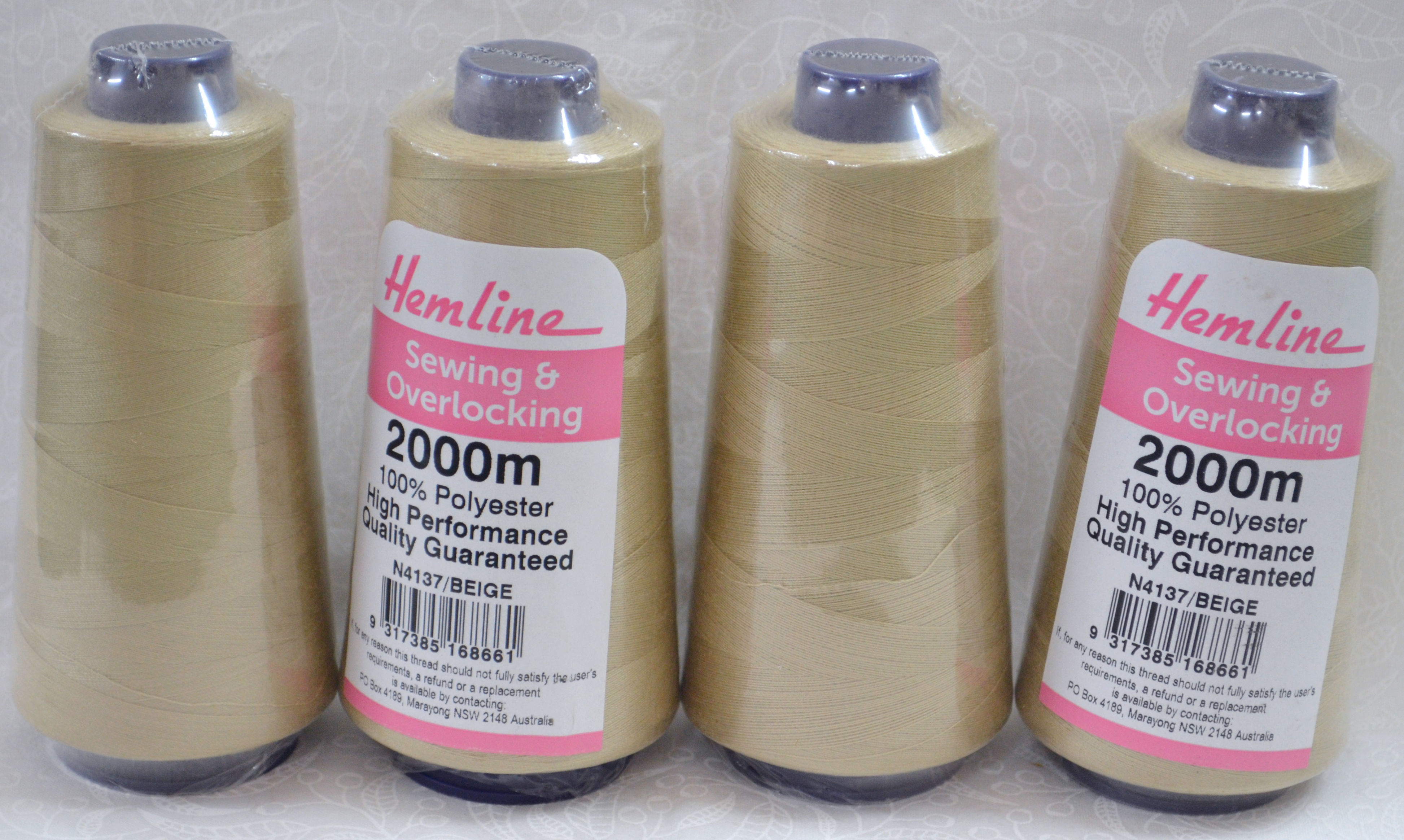 4 Spools QA (Hemline) 2000m Overlocker Sewing Thread, Choose Colour, Full Range - Picture 15 of 161