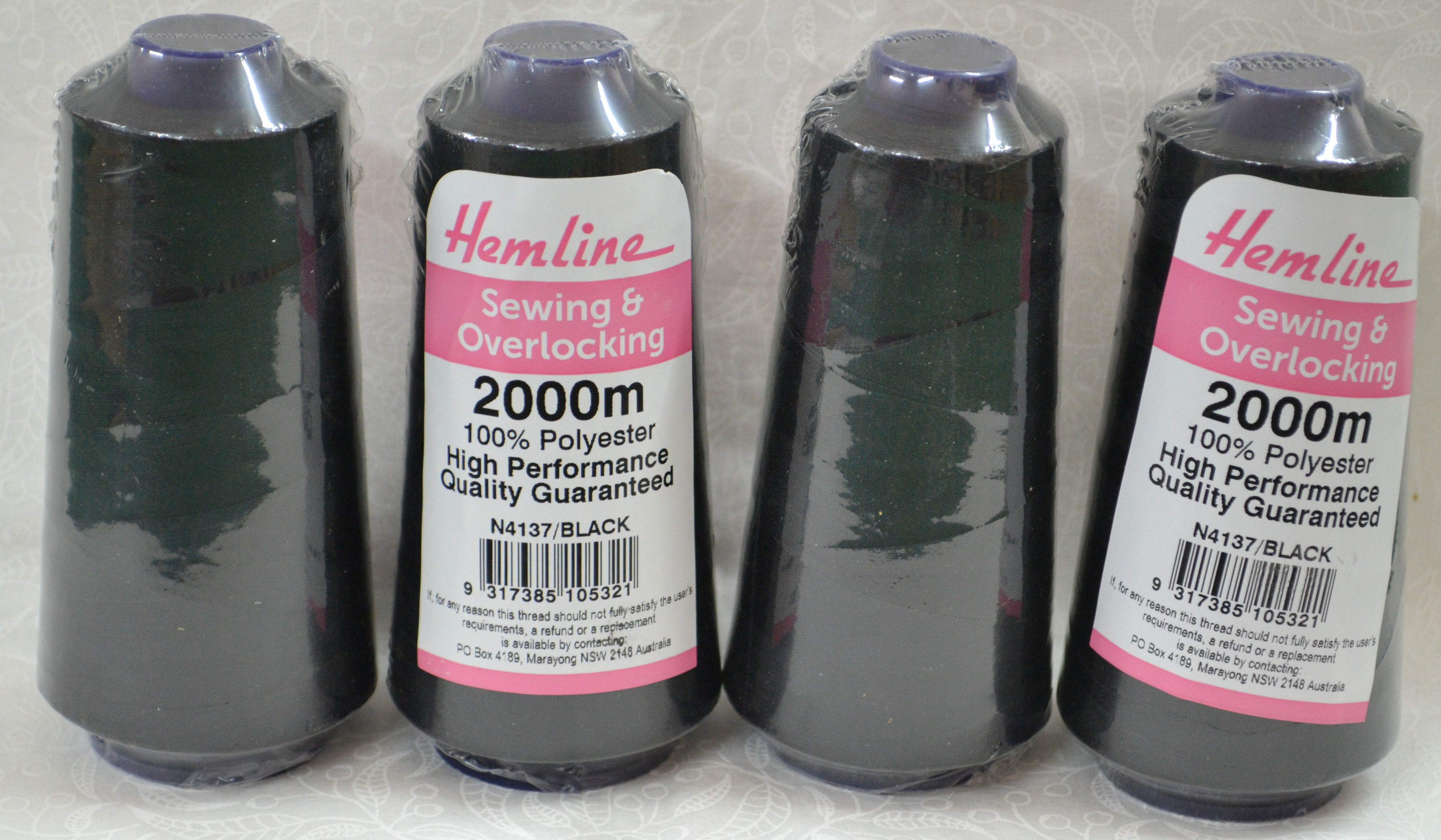 4 Spools QA (Hemline) 2000m Overlocker Sewing Thread, Choose Colour, Full Range - Picture 22 of 161