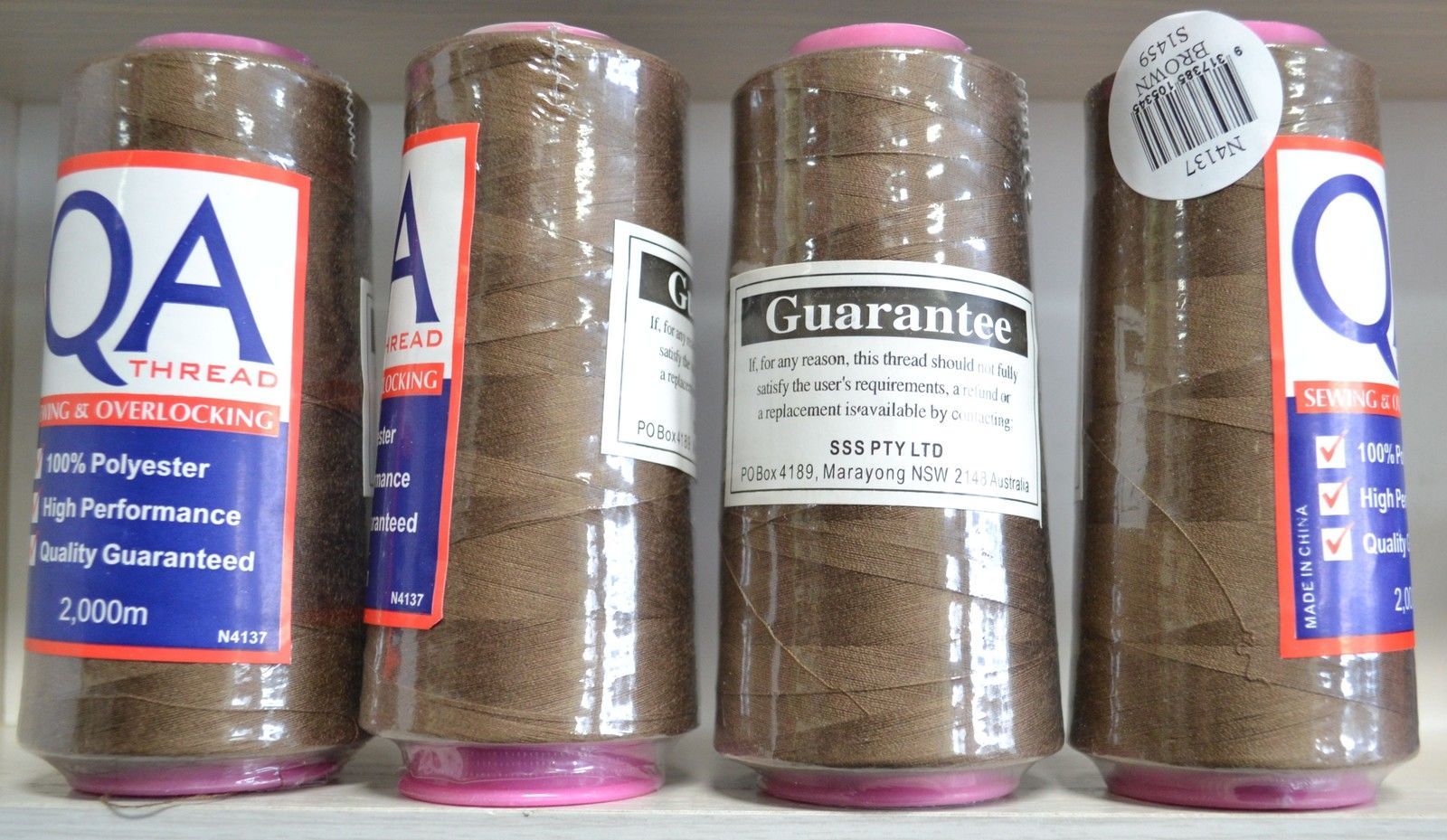 4 Spools QA (Hemline) 2000m Overlocker Sewing Thread, Choose Colour, Full Range - Picture 36 of 161