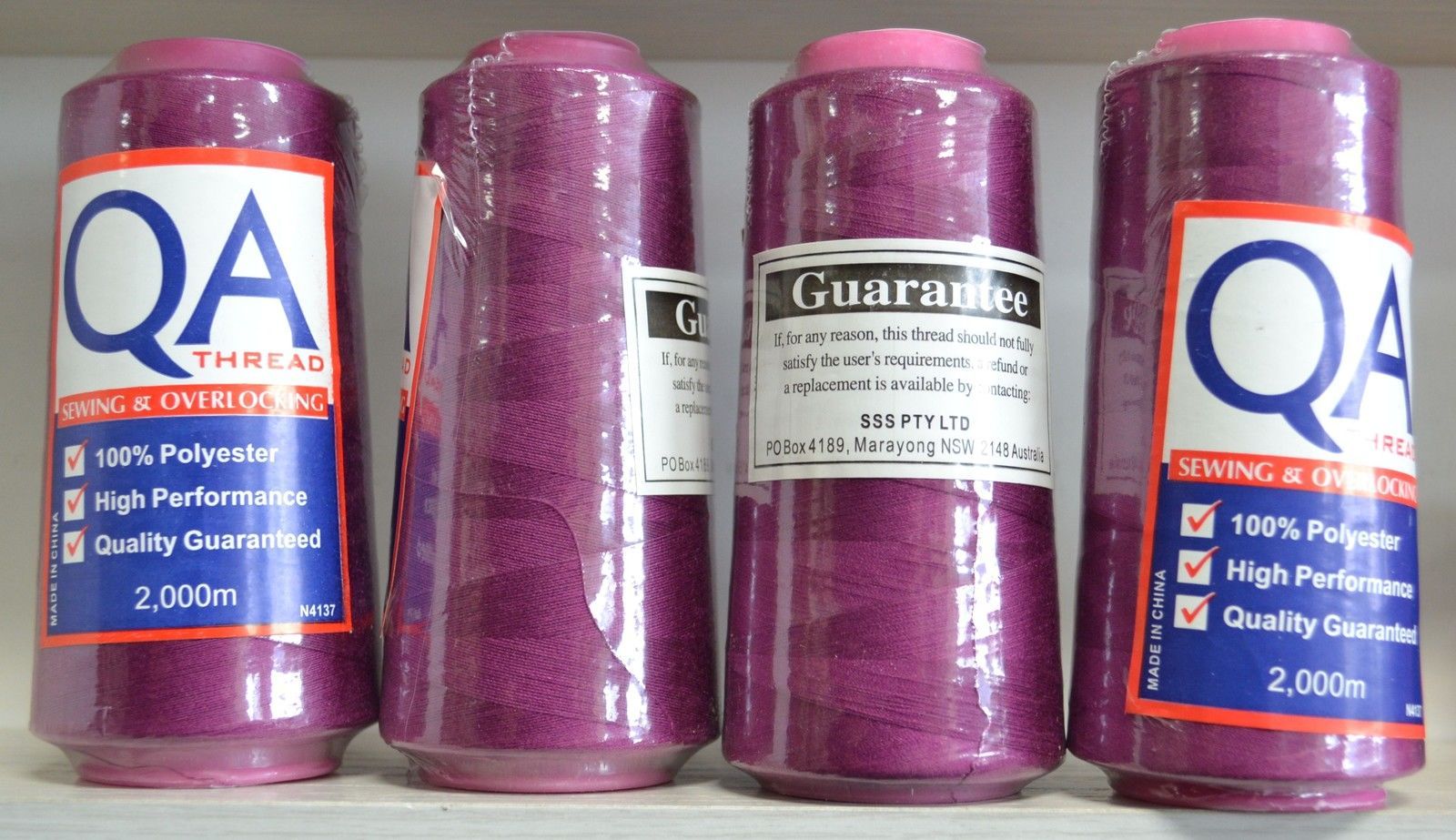 4 Spools QA (Hemline) 2000m Overlocker Sewing Thread, Choose Colour, Full Range - Picture 43 of 161