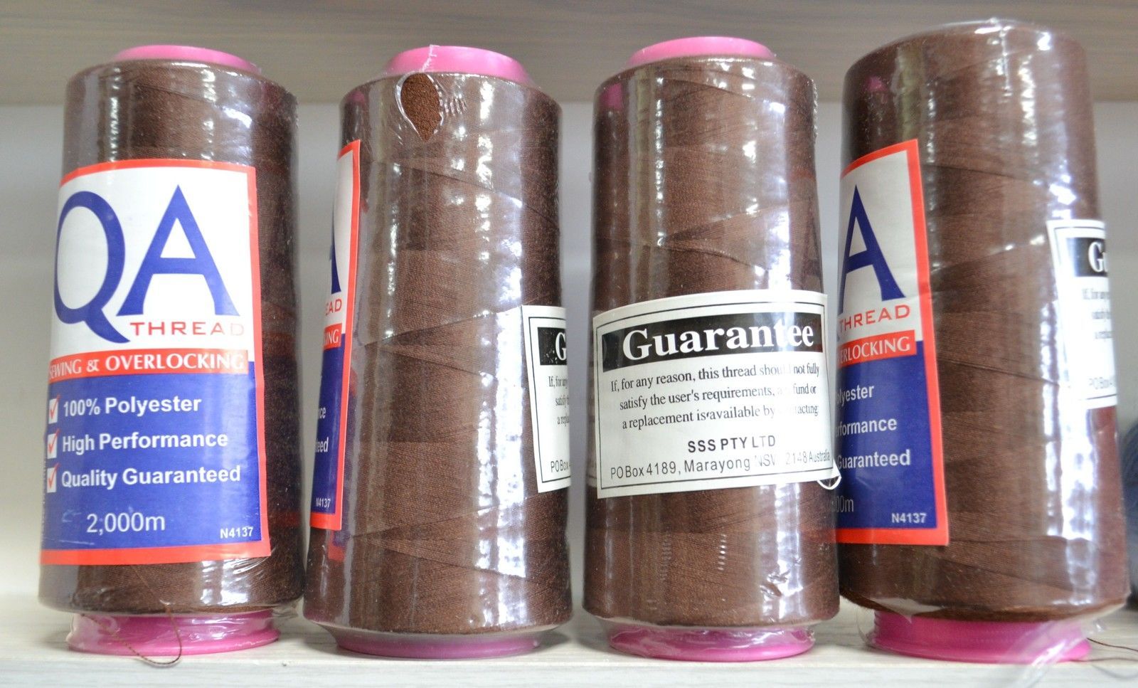4 Spools QA (Hemline) 2000m Overlocker Sewing Thread, Choose Colour, Full Range - Picture 50 of 161