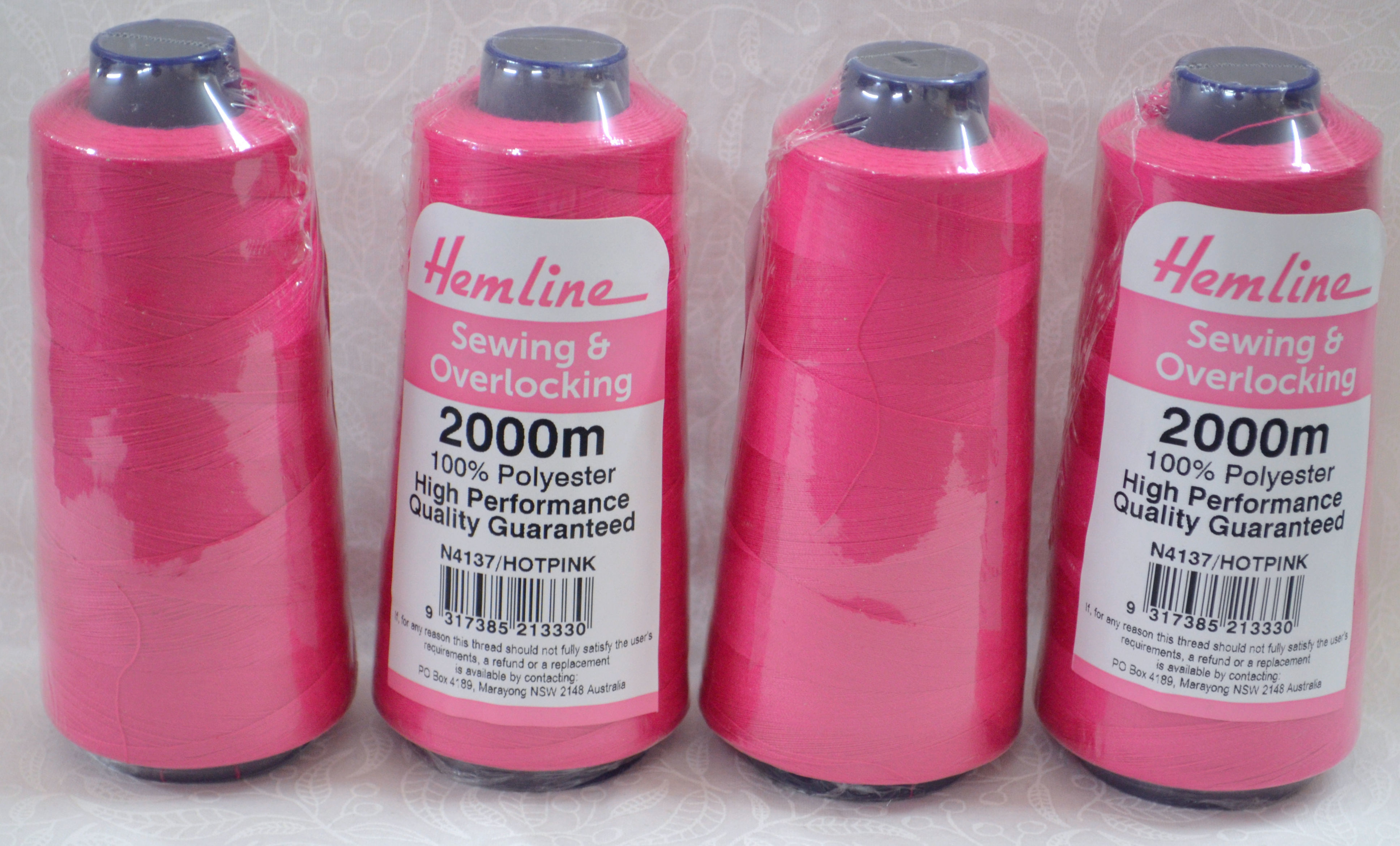 4 Spools QA (Hemline) 2000m Overlocker Sewing Thread, Choose Colour, Full Range - Picture 64 of 161