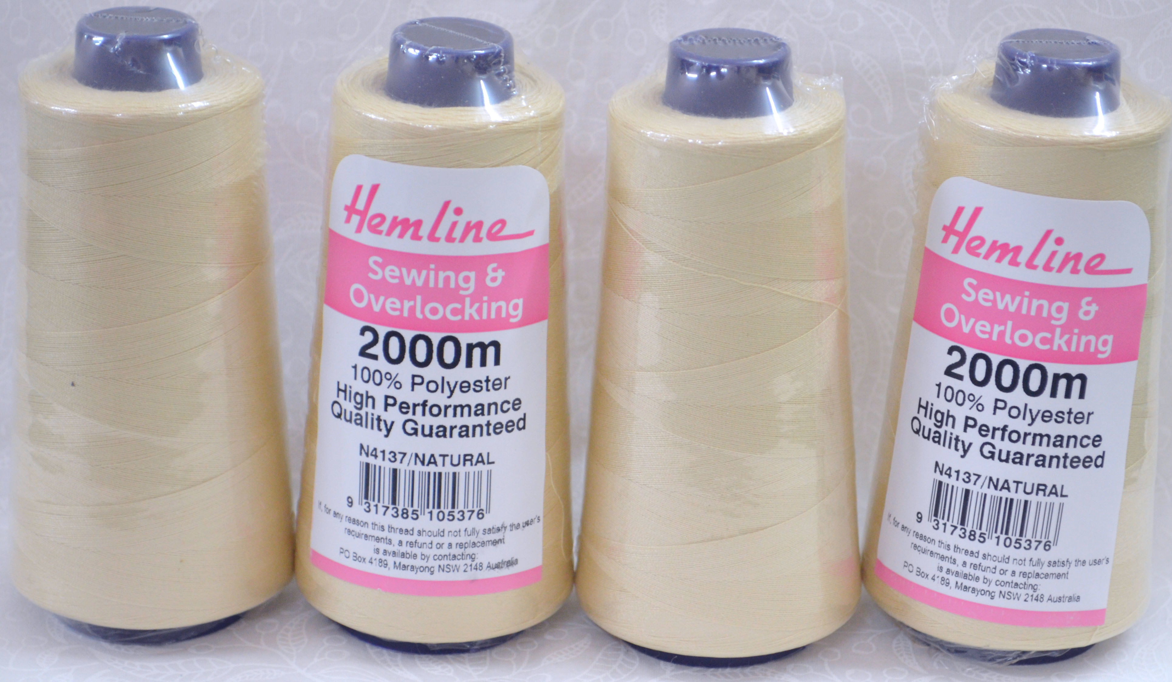 4 Spools QA (Hemline) 2000m Overlocker Sewing Thread, Choose Colour, Full Range - Picture 71 of 161