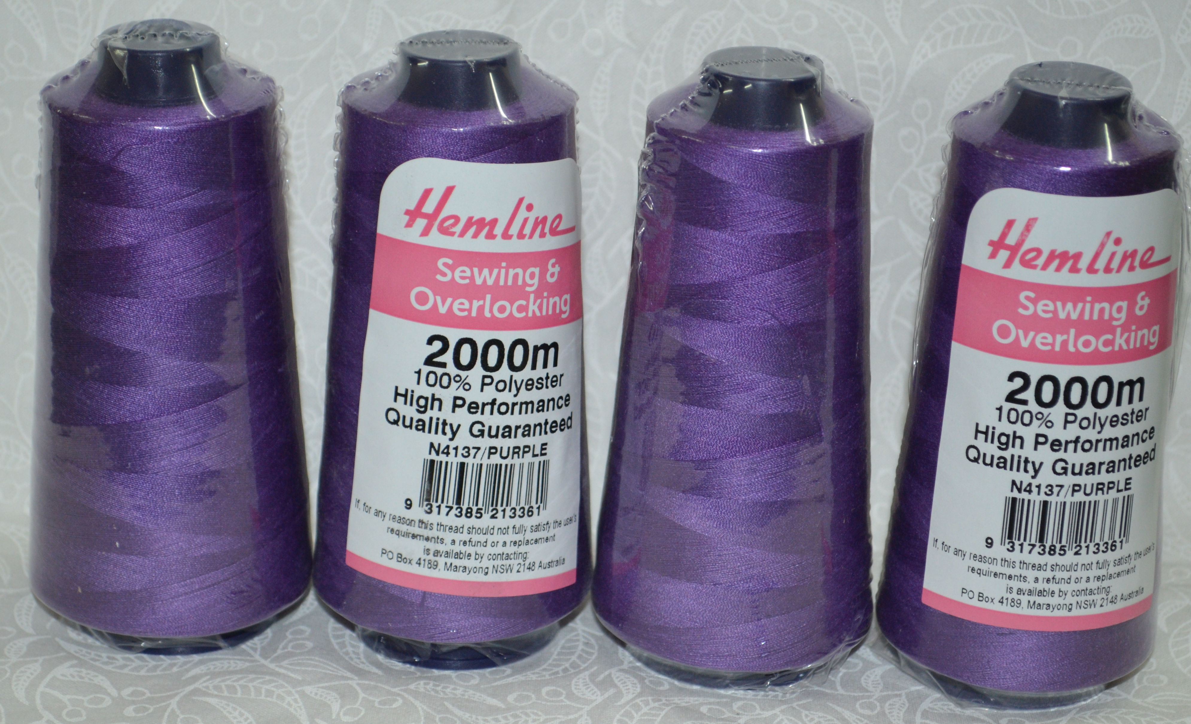 4 Spools QA (Hemline) 2000m Overlocker Sewing Thread, Choose Colour, Full Range - Picture 106 of 161