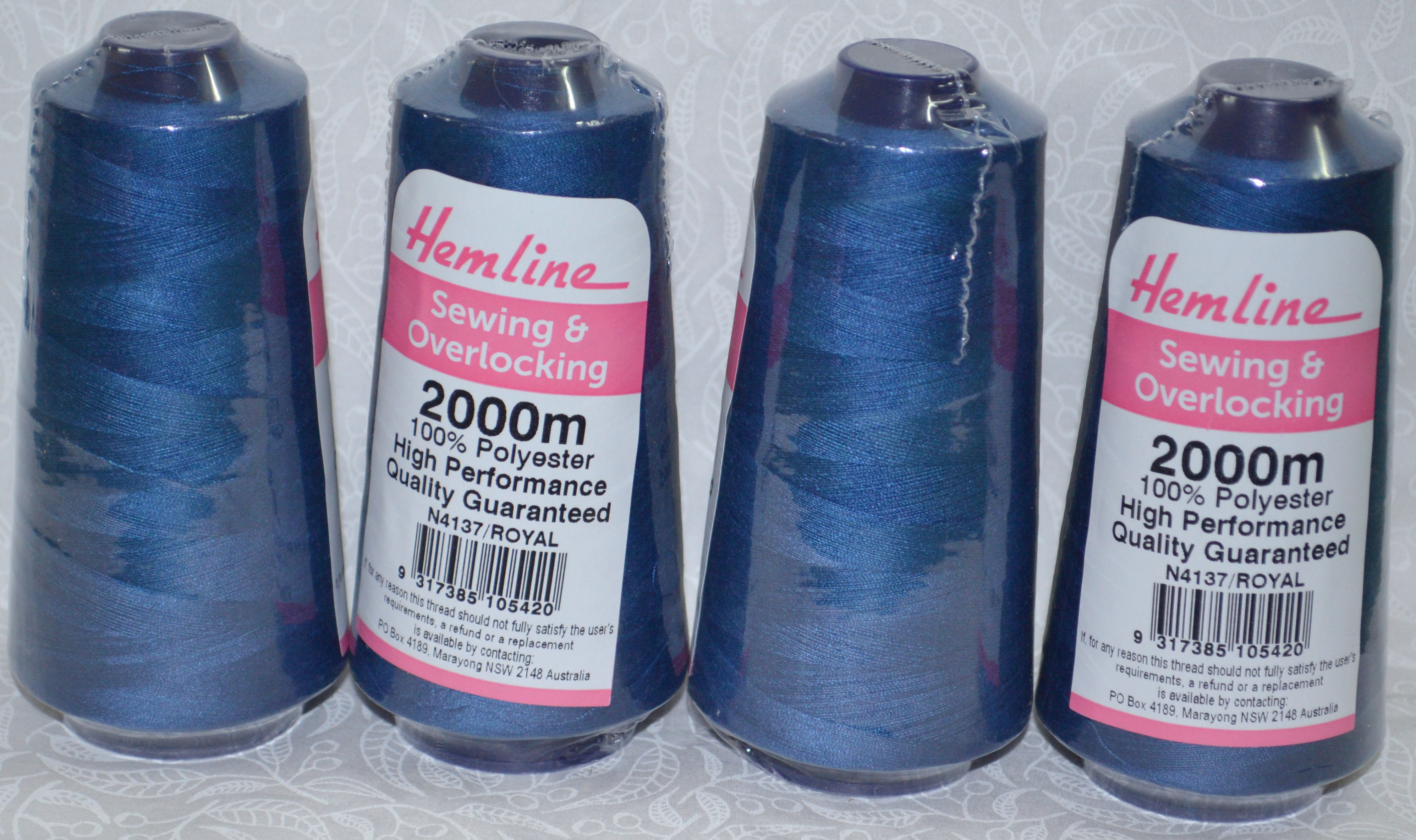 4 Spools QA (Hemline) 2000m Overlocker Sewing Thread, Choose Colour, Full Range - Picture 120 of 161