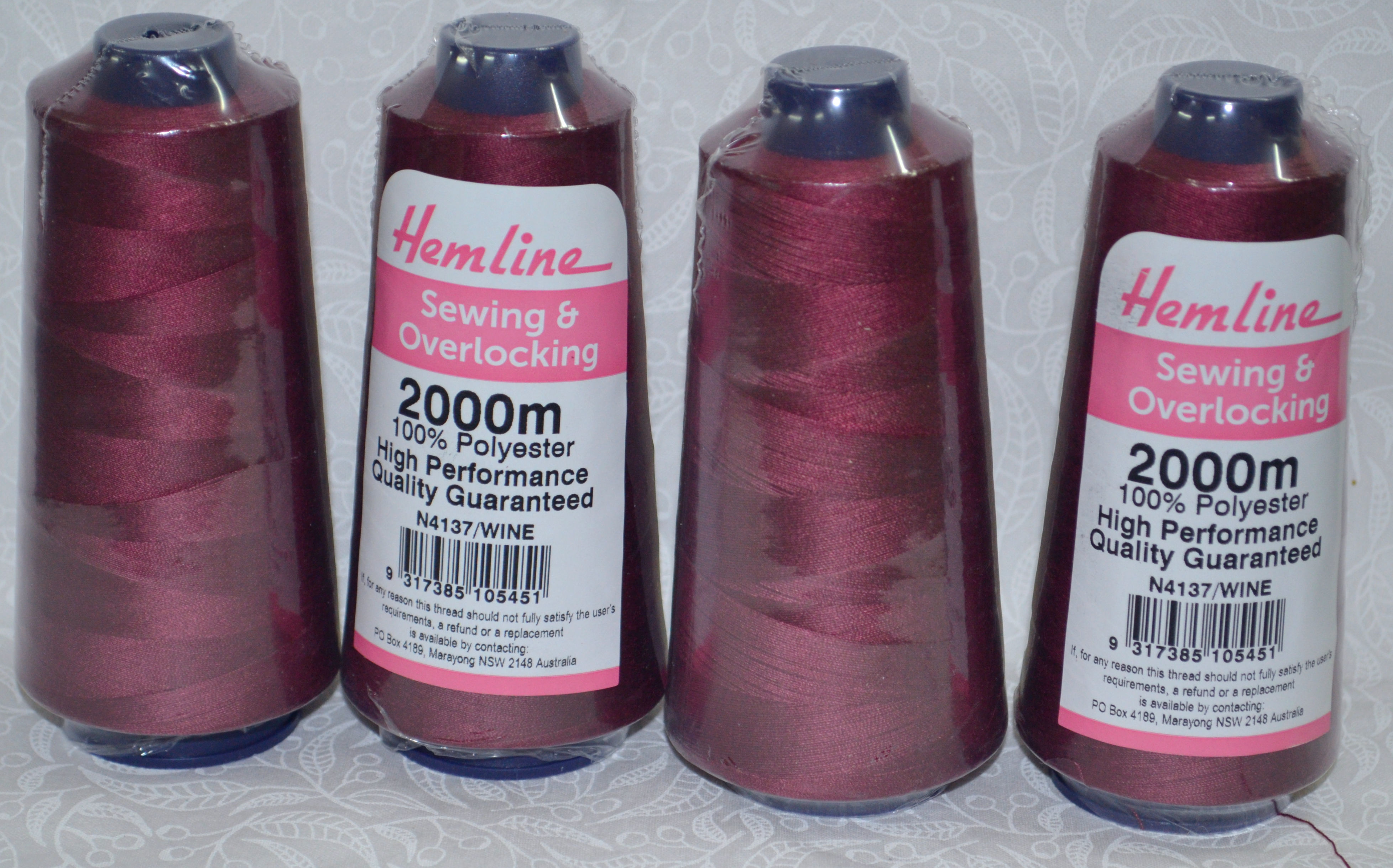 4 Spools QA (Hemline) 2000m Overlocker Sewing Thread, Choose Colour, Full Range - Picture 148 of 161