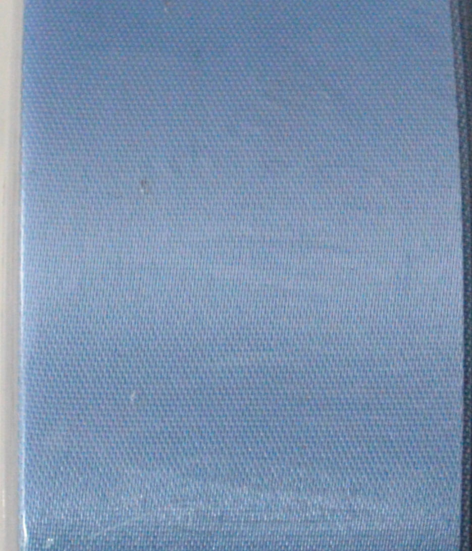 Uni-Trim Satin Blanket Binding 72mm Wide Per Metre, Colour SKY BLUE