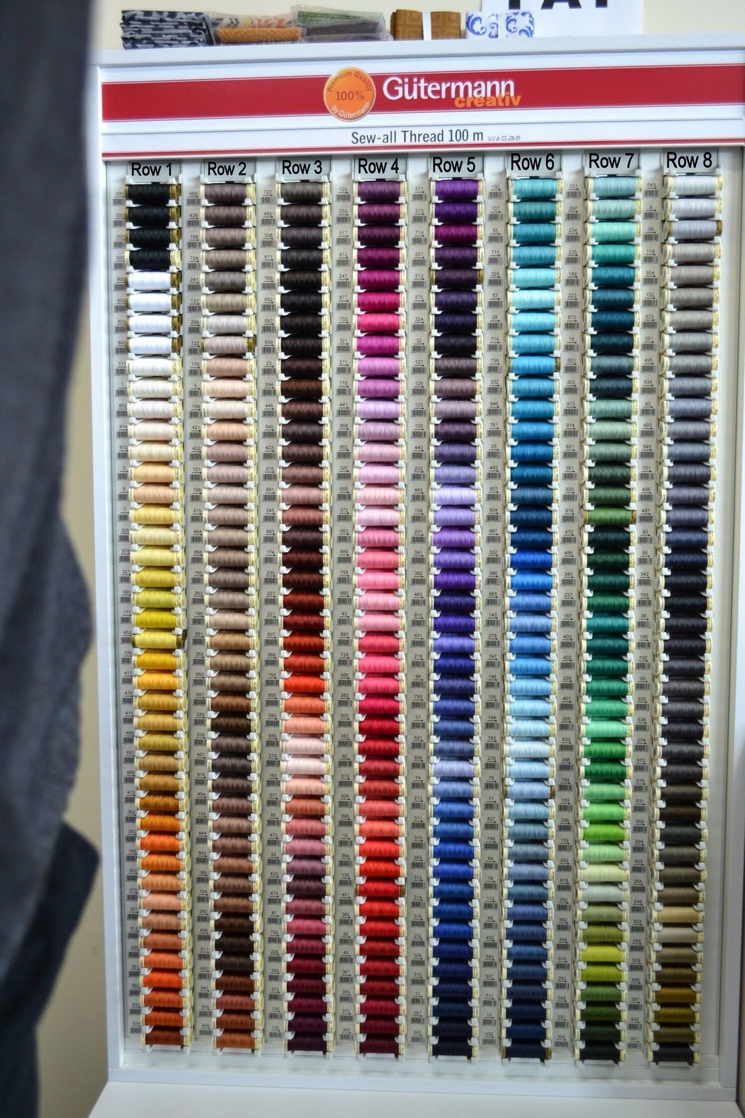 Gutermann Sew All Thread Colour Chart