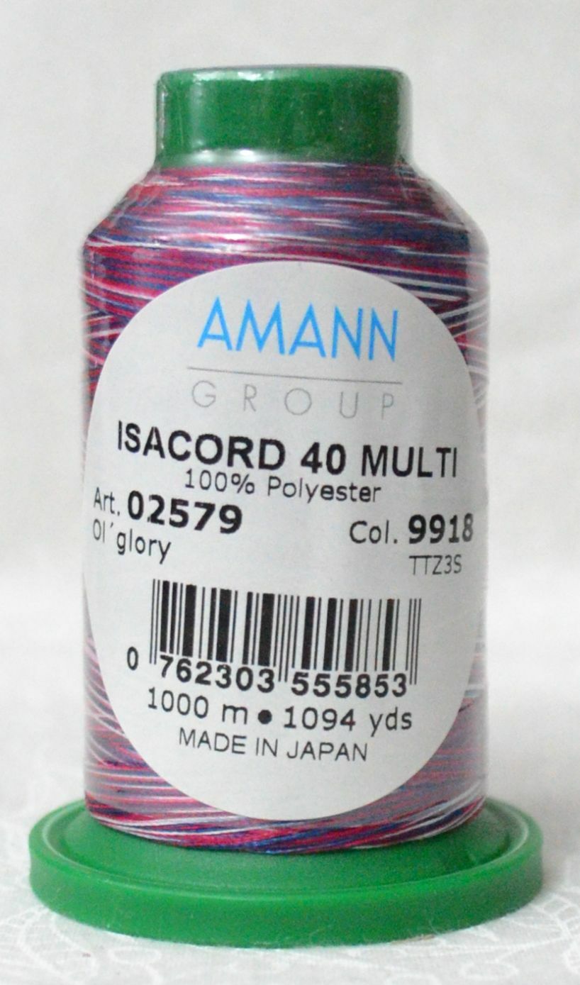 Isacord Variegated Embroidery Thread, 9916 Rainbow