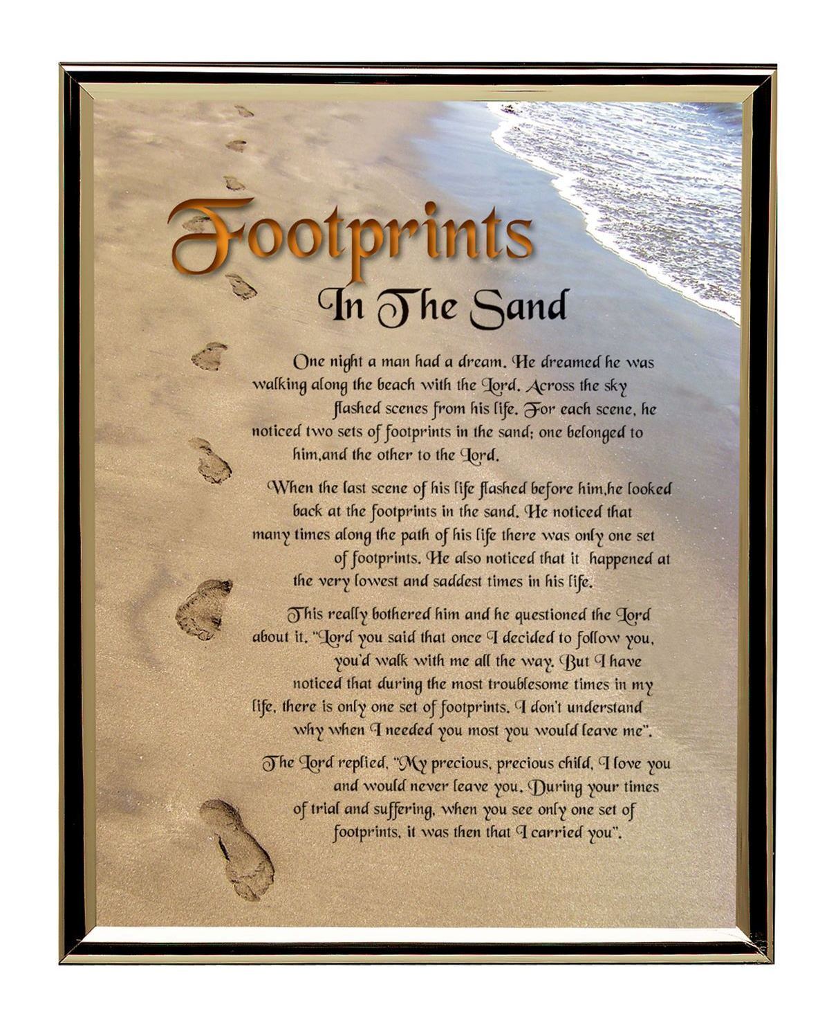 FOOTPRINTS In The Sand Print, 10