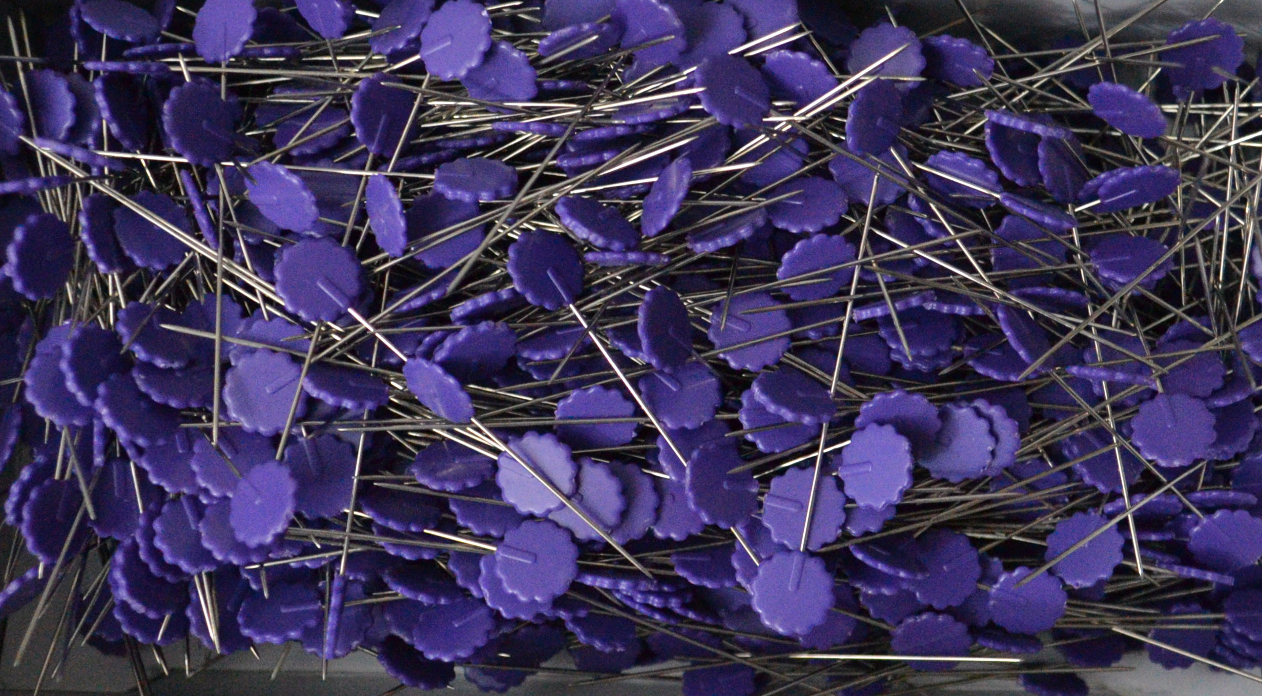 NEWEY bulk buy purple flower head pins 0.59 x 55mm Steel ...