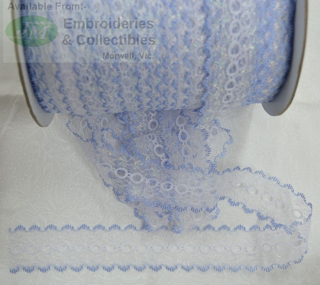 Coathanger x 5 metres Cream Feathered Eyelet Lace