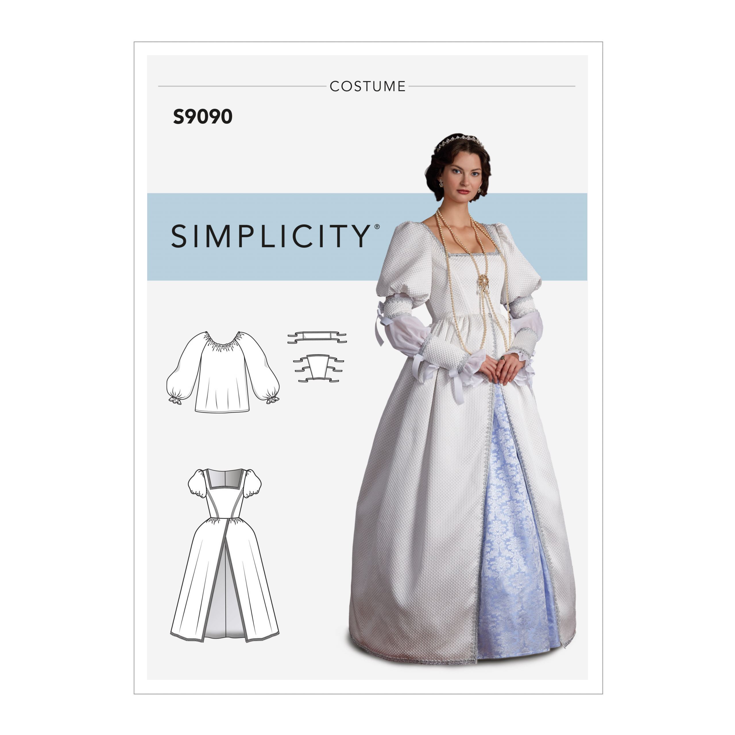 Simplicity Sewing Pattern S9090 Misses' Historical Costume R5