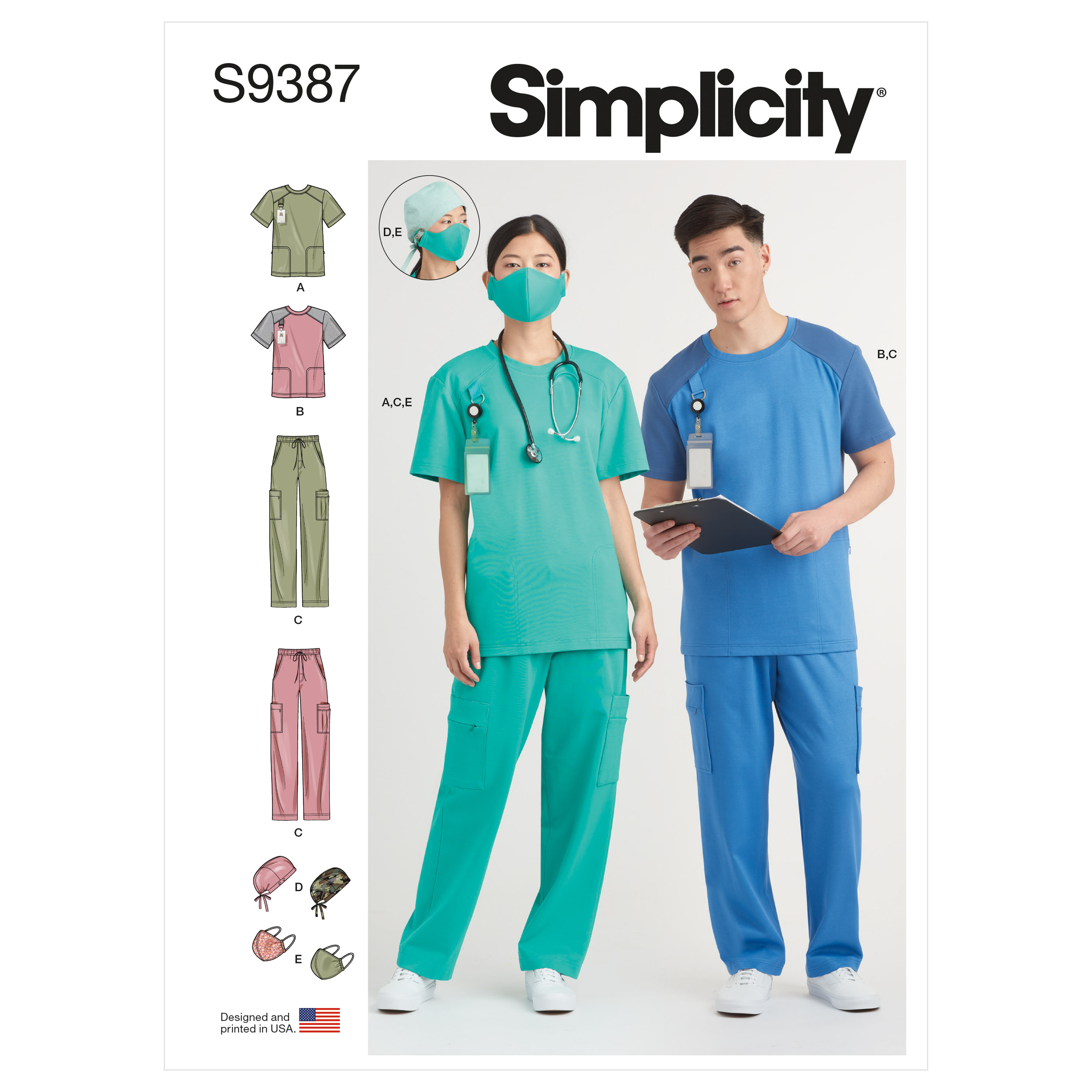 Simplicity 9490 UNCUT Pattern for Hospital Gowns Recovery Gown Bed Robe  sizes XS-M Chest 30-40 or L-XXL Chest 42-52 - Etsy.de