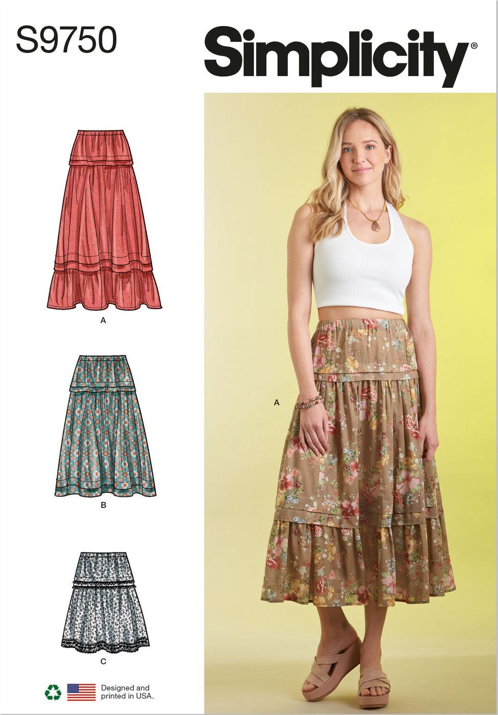 Maxi skirt pattern simplicity 2025