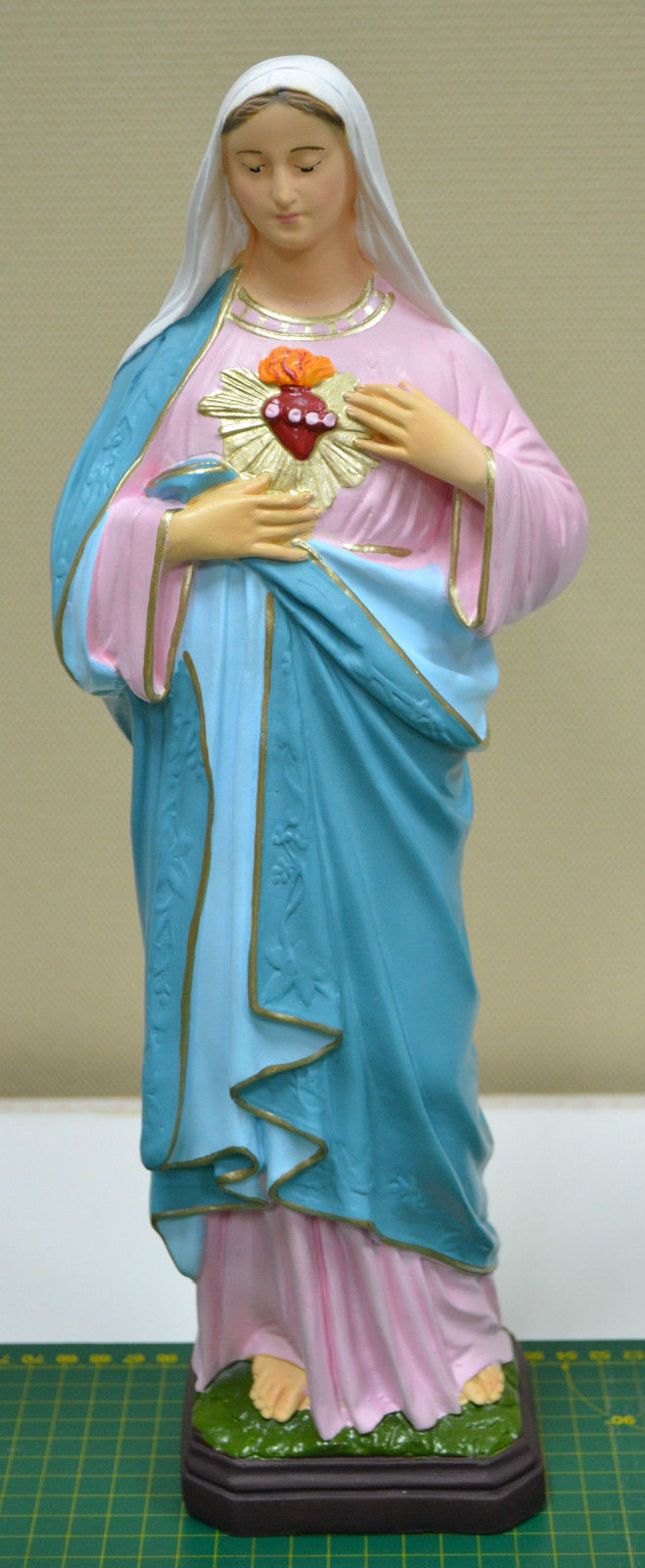 Indoor / Outdoor Sacred Heart Of Mary Statue, Polyvinyl 400mm High | eBay