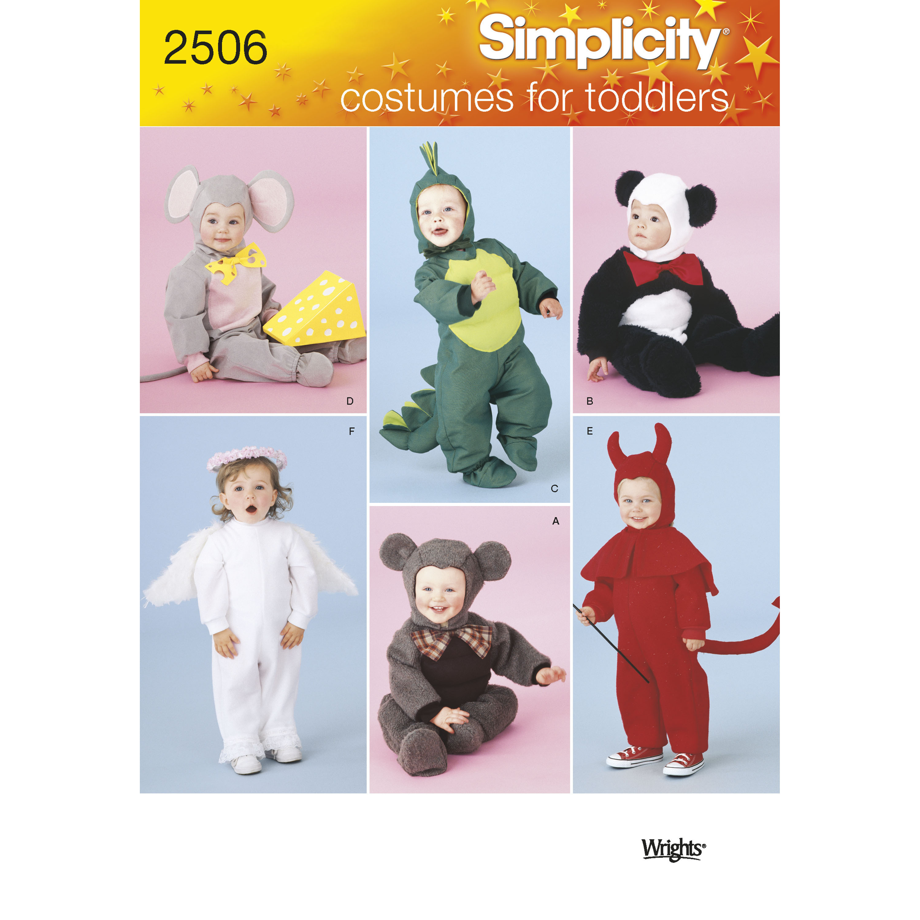 Toddler Costumes Simplicity Sewing Pattern 2506