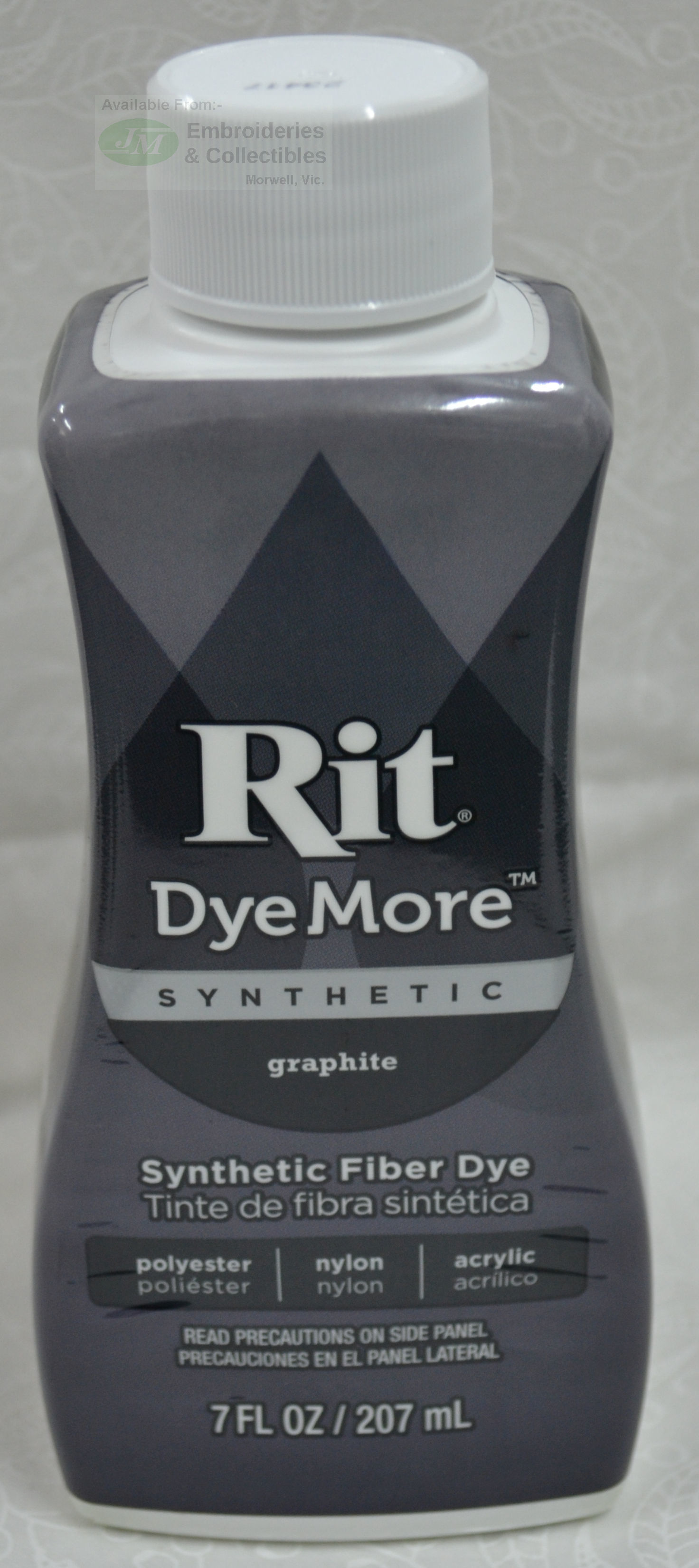 RIT Liquid Fabric Dye, DyeMore Synthetic Dye, 207ml GRAPHITE BLACK