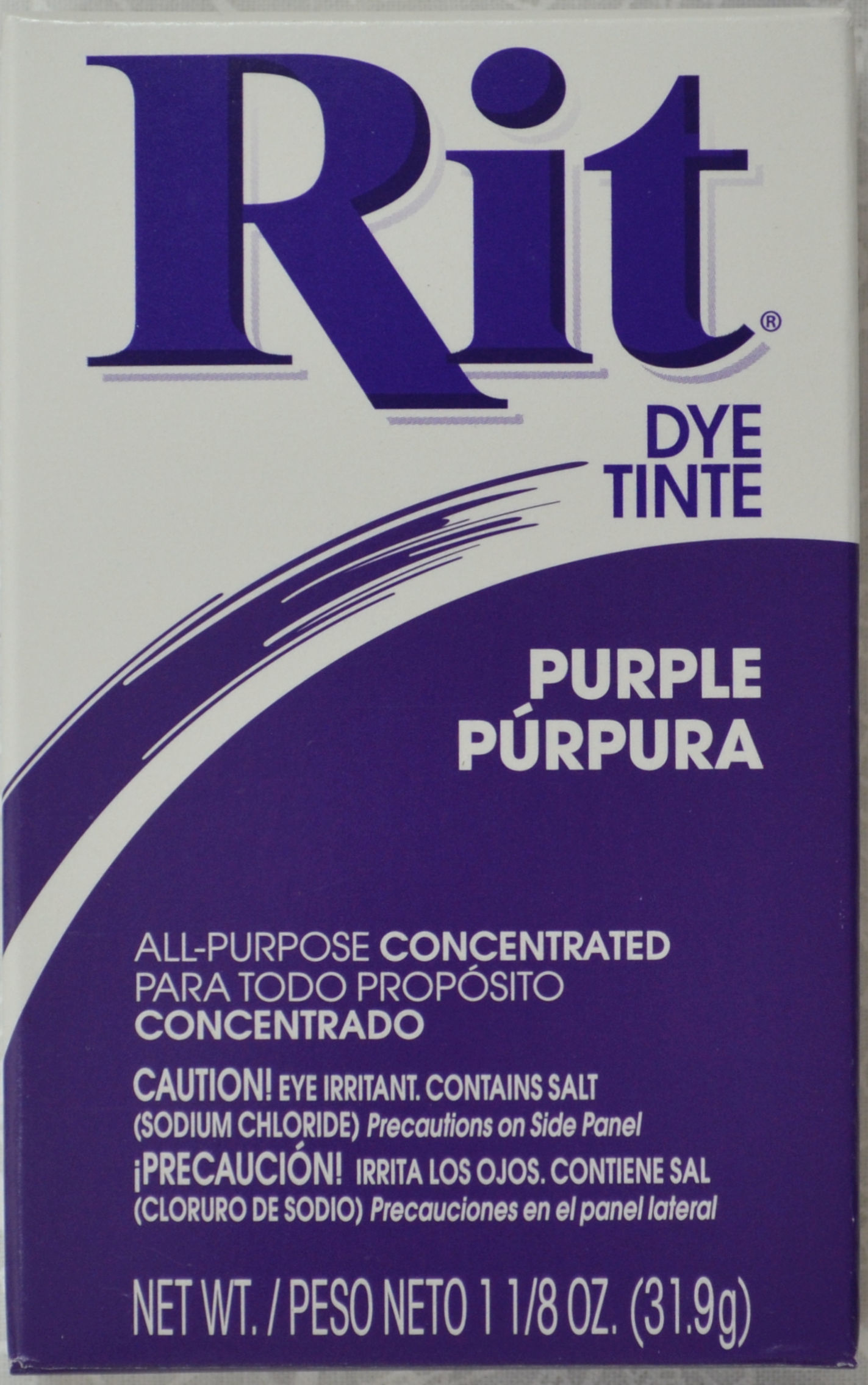 RIT ALL Purpose Powder Fabric Dye 31.9g Packet PURPLE