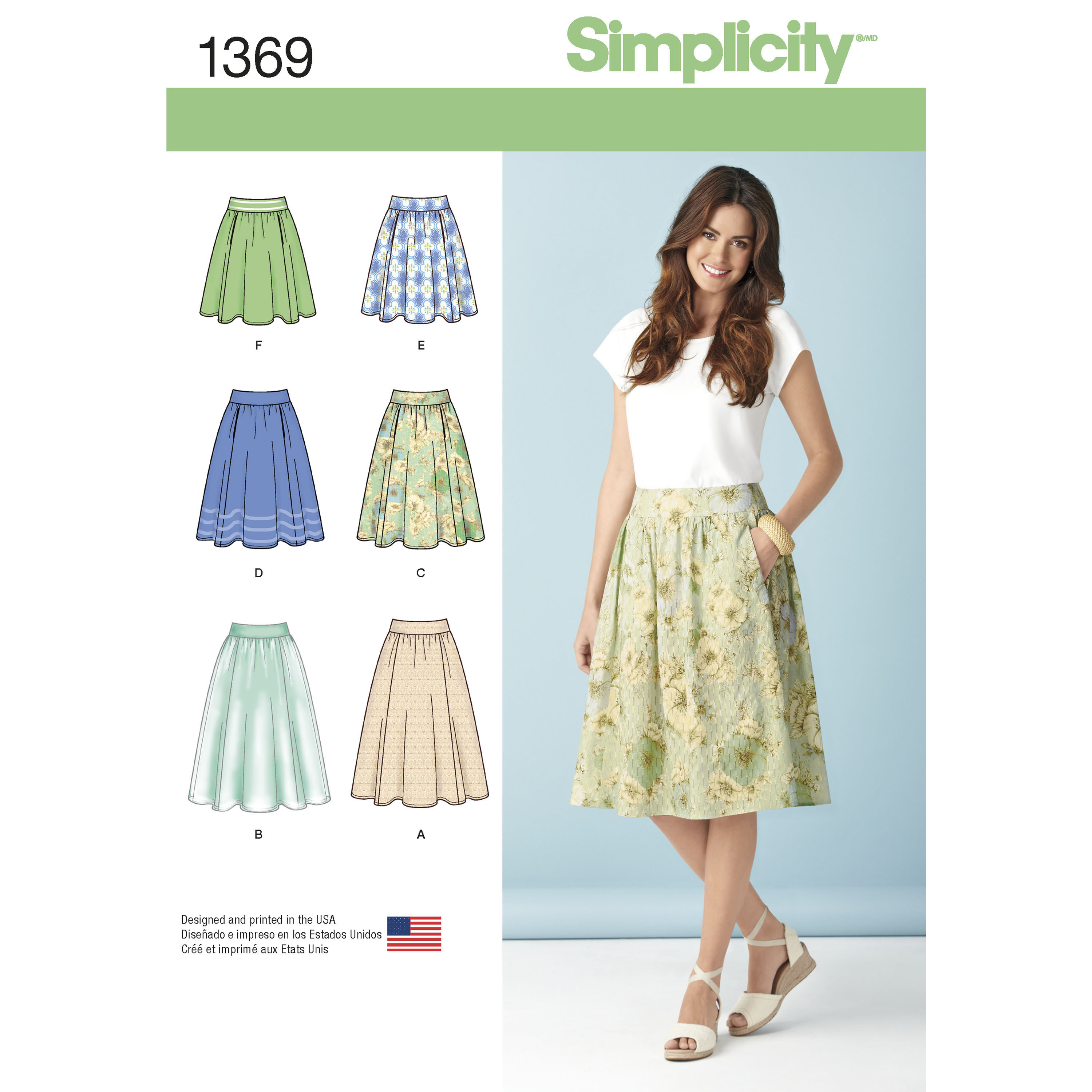 A line skirt knee length pattern sales