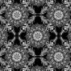 Great Southern Land Mandala Bloom Black, 112cm Wide 100% Cotton Fabric 1008-1
