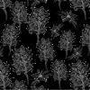 Great Southern Land Grevillea Sketch Black, 112cm Wide 100% Cotton Fabric 1008-5