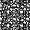 Great Southern Land Outback Bloom Black, 112cm Wide 100% Cotton Fabric 1008-13