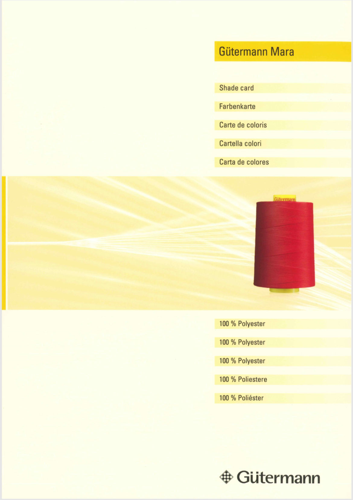 Gutermann Mara Thread Colour Chart Page 1