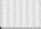 Cotton Fabric Style 8098 #109 Metallic Silver on White