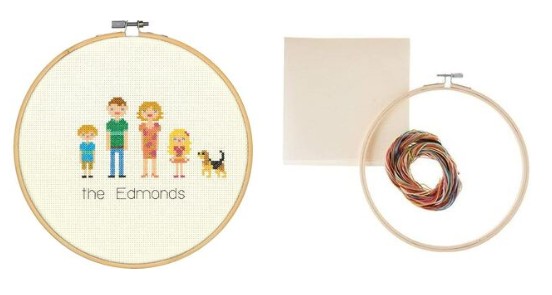 cross stitch kit components
