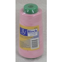 Birch Overlocker / Serger Thread PINK 2500m Cone For Overlocking, Colour #141
